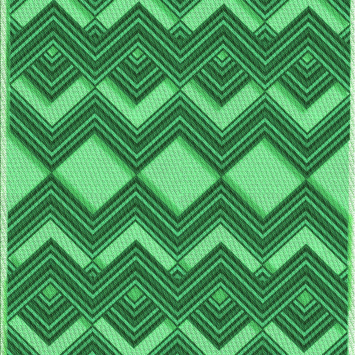 Patterned Green Rug, pat3536grn