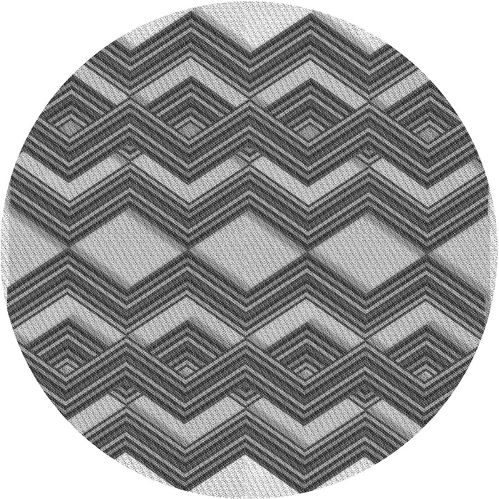 Square Patterned Cloud Gray Rug, pat3536gry