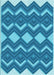 Patterned Blue Rug, pat3536lblu