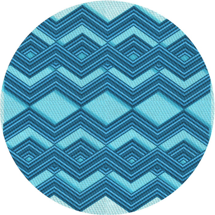 Square Machine Washable Transitional Blue Rug in a Living Room, wshpat3536lblu