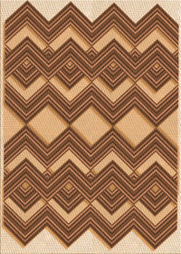 Machine Washable Transitional Saddle Brown Rug, wshpat3536org