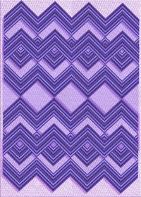 Machine Washable Transitional Amethyst Purple Rug, wshpat3536pur