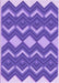 Machine Washable Transitional Amethyst Purple Rug, wshpat3536pur