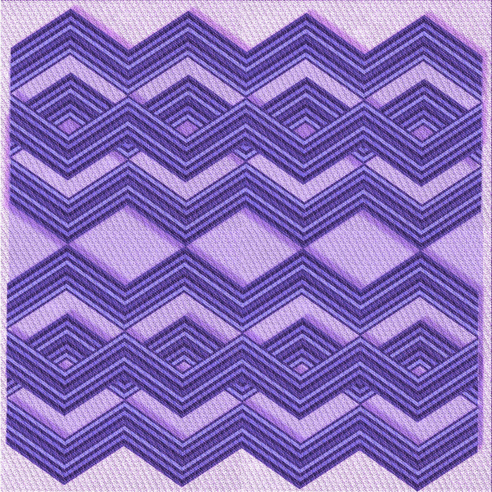 Round Machine Washable Transitional Amethyst Purple Rug, wshpat3536pur