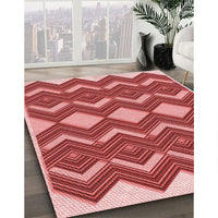 Patterned Red Rug, pat3536rd