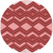 Square Patterned Red Rug, pat3536rd