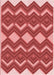 Patterned Red Rug, pat3536rd