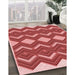 Machine Washable Transitional Red Rug in a Family Room, wshpat3536rd