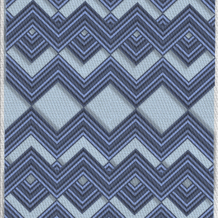 Machine Washable Transitional Blue Rug, wshpat3536