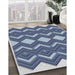 Patterned Blue Novelty Rug in Family Room, pat3536