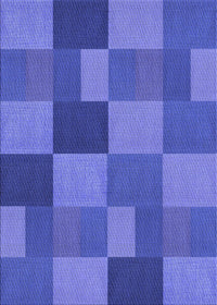 Machine Washable Transitional Light Slate Blue Rug, wshpat3537blu