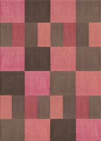 Machine Washable Transitional Copper Red Pink Rug, wshpat3537brn