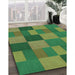 Machine Washable Transitional Apple Green Rug in a Family Room, wshpat3537grn