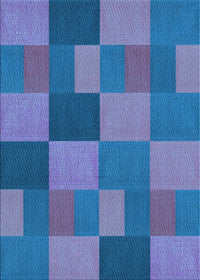 Machine Washable Transitional Blue Rug, wshpat3537lblu