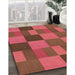 Machine Washable Transitional Orange Rug in a Family Room, wshpat3537org