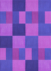 Machine Washable Transitional Neon Purple Rug, wshpat3537pur