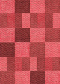 Machine Washable Transitional Red Rug, wshpat3537rd