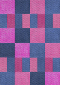 Machine Washable Transitional Purple Rug, wshpat3537