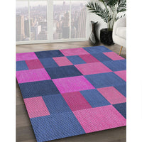 Patterned Purple Novelty Rug, pat3537