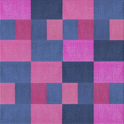 Square Patterned Purple Novelty Rug, pat3537