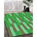 Machine Washable Transitional Dark Lime Green Rug in a Family Room, wshpat3538grn