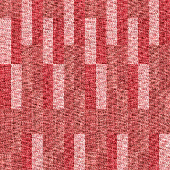 Round Patterned Red Rug, pat3538rd