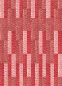 Machine Washable Transitional Red Rug, wshpat3538rd