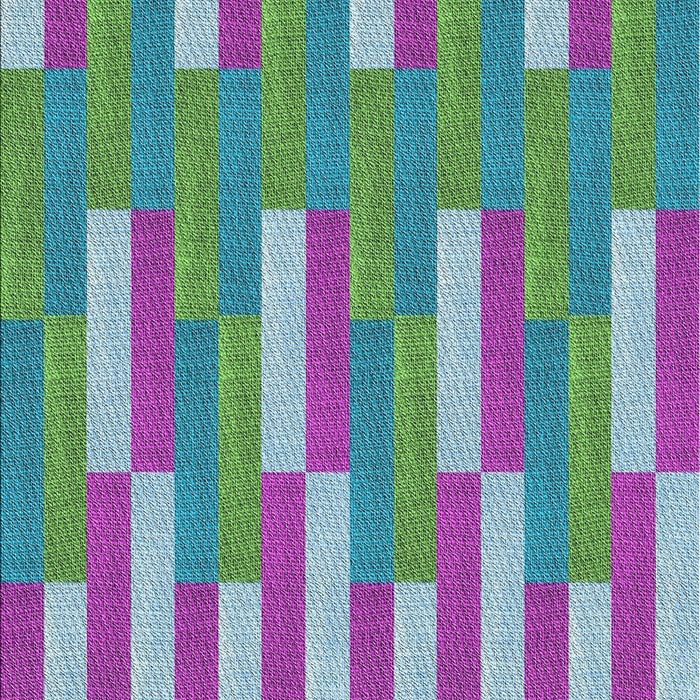 Patterned Bright Purple Novelty Rug, pat3538