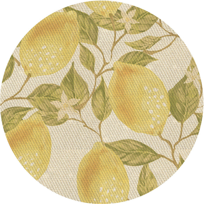 Square Patterned Orange Gold Rug, pat3539brn