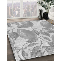 Patterned Gunmetal Gray Rug, pat3539gry