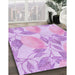 Machine Washable Transitional Purple Rug in a Family Room, wshpat3539pur