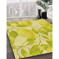 Patterned Brown Rug, pat3539yw