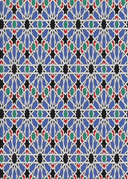 Patterned Light Steel Blue Novelty Rug, pat353