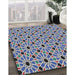 Machine Washable Transitional Light Steel Blue Rug in a Family Room, wshpat353