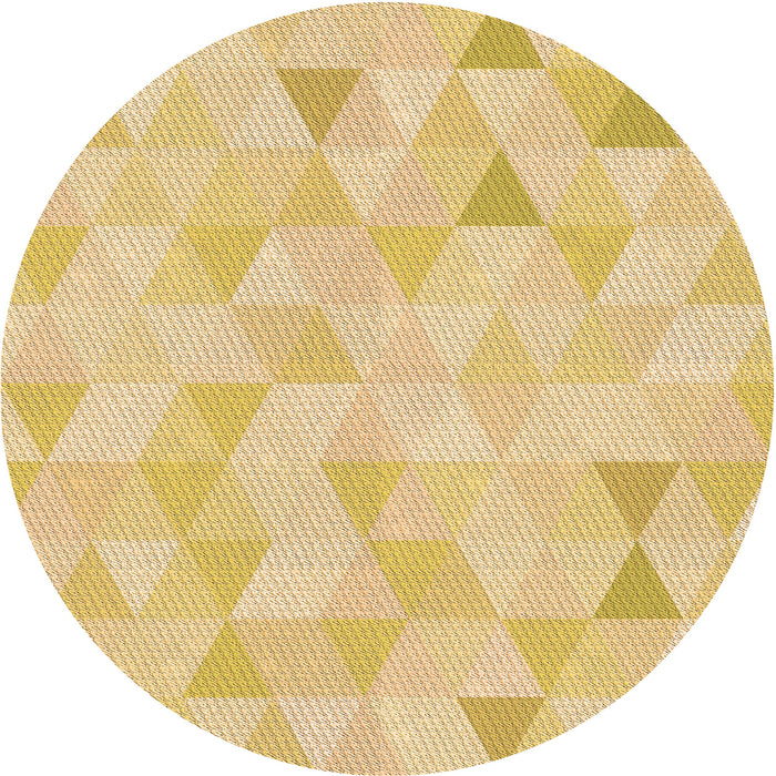 Square Machine Washable Transitional Yellow Rug in a Living Room, wshpat354org