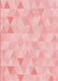 Patterned Pastel Red Pink Rug, pat354rd
