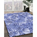 Machine Washable Transitional Blue Rug in a Family Room, wshpat3540blu