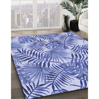 Patterned Blue Rug, pat3540blu