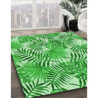 Patterned Jade Green Rug, pat3540grn