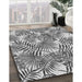 Machine Washable Transitional Platinum Silver Gray Rug in a Family Room, wshpat3540gry