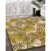 Patterned Dark Bisque Brown Rug, pat3540org