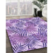 Machine Washable Transitional Purple Violet Purple Rug in a Family Room, wshpat3540pur