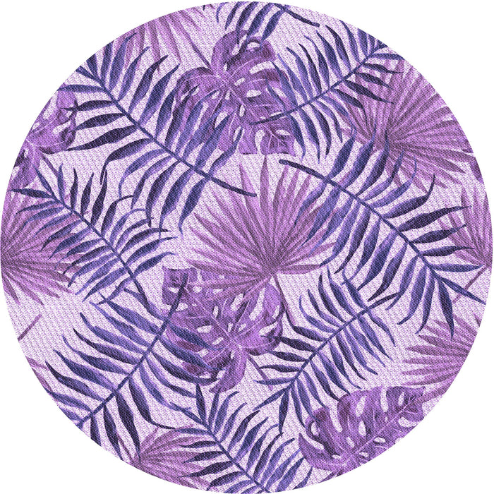 Square Machine Washable Transitional Purple Violet Purple Rug in a Living Room, wshpat3540pur