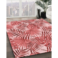 Patterned Pastel Pink Rug, pat3540rd