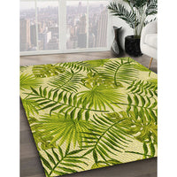 Patterned Bold Yellow Rug, pat3540yw