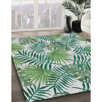 Patterned Pine Green Novelty Rug, pat3540