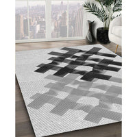 Patterned Smokey Gray Rug, pat3541gry