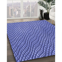 Patterned Sky Blue Rug, pat3542blu