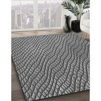 Patterned Dark Gray Rug, pat3542gry