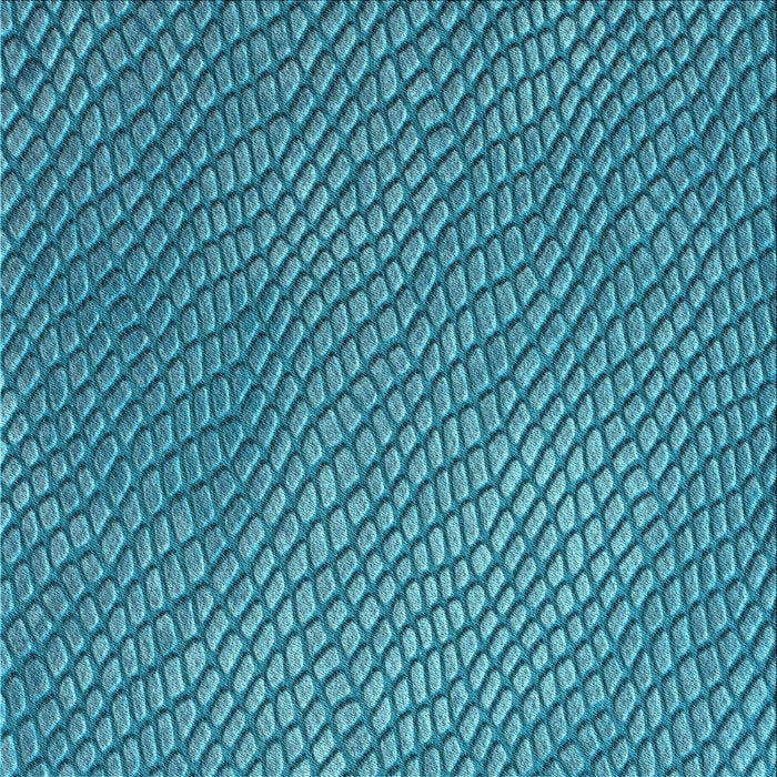 Round Patterned Dark Cyan Green Rug, pat3542lblu